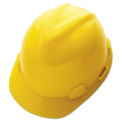 MSA 10150200 V-Gard GREEN Protective Helmets, Fas-Trac III, Yellow