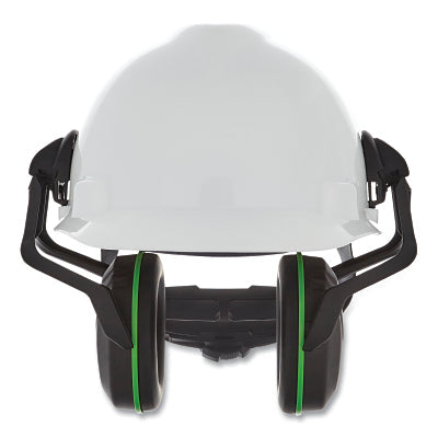 MSA 10190356 V-Gard Helmet-Mounted Hearing Protection Earmuff 28 dB Black/Green