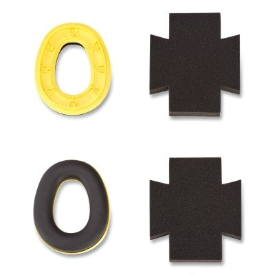 MSA 10193451 V-Gard Hygiene Kit for Helmet Mounted Earmuff Pair of Cushions Pair of Inserts Medium 27 dB