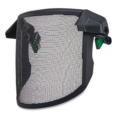 MSA 10194819 MESH/Forestry Faceshield, V-Gard H1, Scratch-Resistant, Black, 11.299 in L, 9.528 in H