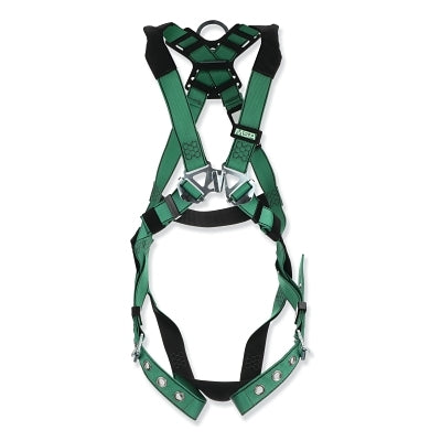 MSA 10197232 V-FORM Full-Body Harness, Back/Hips D-Rings, Super X-Large, RaceFORM Chest/Qwik-Fit Leg Buckles