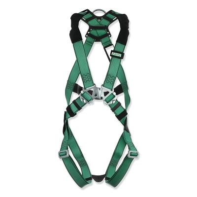 MSA 10197196 V-FORM Full-Body Harness, Back D-Ring, Standard, RaceFORM Chest/Qwik-Fit Leg Buckles