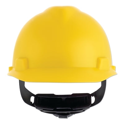 MSA 10203083 V-Gard Cap-Style Hard Hat with Fas-Trac III Suspension Matte Yellow