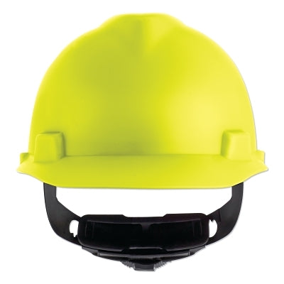 MSA 10203088 V-Gard Cap-Style Hard Hat with Fas-Trac III Suspension Matte Hi-Viz Yellow
