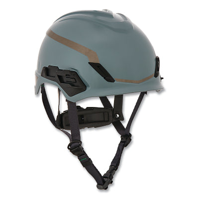 MSA 10204347 V-Gard H1 Safety Helmet, Fas-Trac III Pivot Ratchet, Novent, Gray