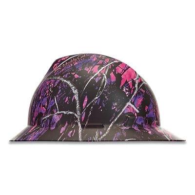 MSA 10204779 V-Gard Hydro Dip Finish Slotted Cap/Hat Assembly, Fas-Trac III Suspension, Muddy Girl, for Hats Only