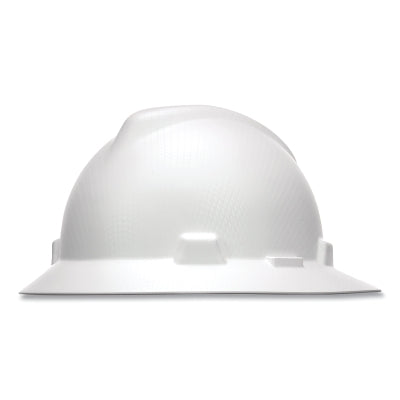 MSA 10204785 V-Gard Hydro Dip Finish Slotted Cap/Hat Assembly, Fas-Trac III Suspension, Silver Carbon Fiber, for Hats Only