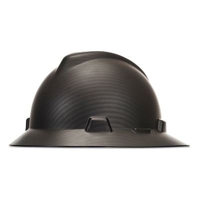 MSA 10204786 V-Gard Hydro Dip Finish Slotted Cap/Hat Assembly, Fas-Trac III Suspension, Sport Carbon Fiber, for Hats Only