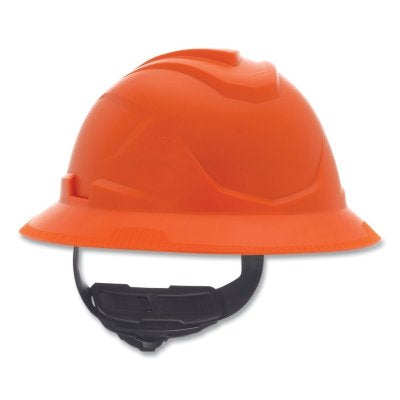 MSA 10215843 V-Gard C1 Hard Hat, Fas-Trac III 4 Point Ratchet, Non-Vented, Orange