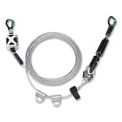 MSA 10219290 Temporary Horizontal Lifeline System, Cable, 100 ft L, 2 Man