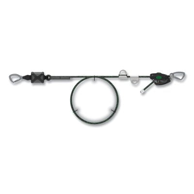 MSA 10219292 Temporary Horizontal Lifeline System, Rope, 60 ft L, 2 Man, With Anchorage Straps