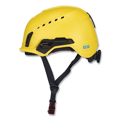MSA 10242631 V-Gard H2 Safety Helmet, Type II, Full Contact Rachet, Vented, Yellow
