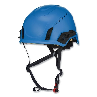 MSA 10242816 V-Gard H2 Safety Helmet, Type II, Full Contact Rachet, Vented, Mips System, Blue
