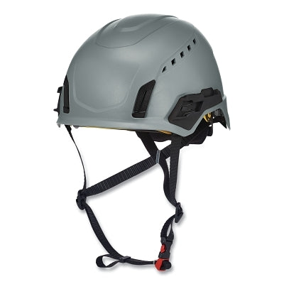 MSA 10242817 V-Gard H2 Safety Helmet, Type II, Full Contact Rachet, Vented, Mips System, Gray