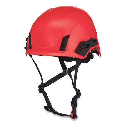 MSA 10242828 V-Gard H2 Safety Helmet, Type II, Full Contact Rachet, Non-Vented, Mips System, Red