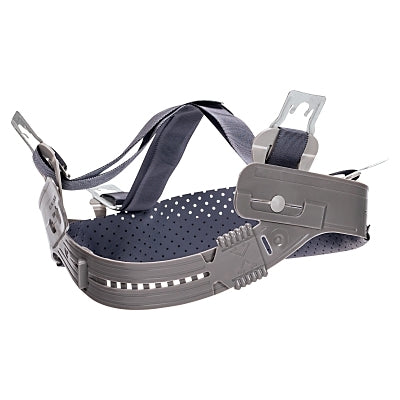 MSA 468096 Skullgard Replacement Suspension Staz-On 4-Point Pinlock For Large Skullgard Caps Gray