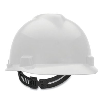 MSA 473284 V-Gard Slotted Hard Hat Cap Staz-On Suspension White