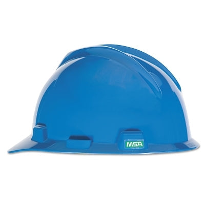 MSA 477483 V-Gard Slotted Hard Hat Cap Fas-Trac III Suspension Blue