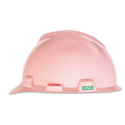 MSA 485364 V-Gard Slotted Hard Hat Cap Staz-On Suspension Pink