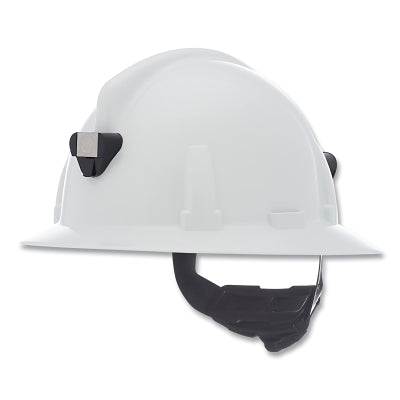 MSA C211087 Topgard Protective Caps and Hat, Fas-Trac III Ratchet, Full-Brim, White