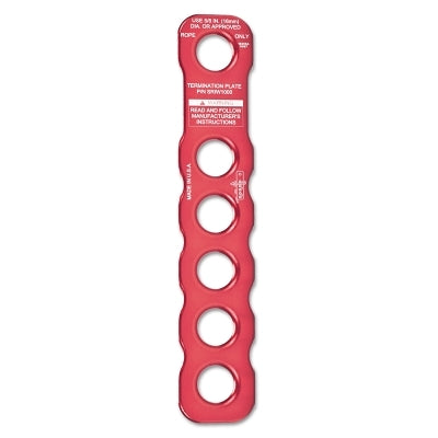 MSA SRIW1000 Rope Termination Plate, Blue, 5/8 in