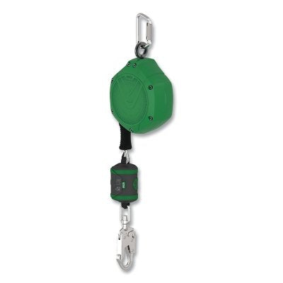 MSA VSLEG-061-NE-A V-SHOCK EDGE Leading Edge Self Retracting Lanyard, 20 ft, Carabiner, 310 lb load Capacity, 36CS Snaphook, 1 Leg
