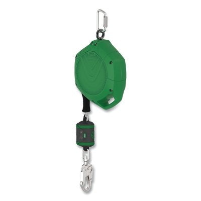 MSA VSLEG-101-NE-A V-SHOCK EDGE Leading Edge Self Retracting Lanyard, 30 ft, Carabiner, 310 lb load Capacity, 36CS Snaphook, 1 Leg