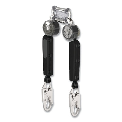 MSA VTOHW-012-RB-A V-TEC Personal Fall Limiter, Twin Leg, 6 ft, 400 lb Load Cap, 36C Top Connector, TLALTAK Bottom Connector