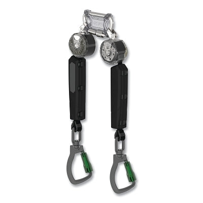 MSA VTOHW-012-RC-A V-TEC Personal Fall Limiter, Twin Leg, 6 ft, 400 lb Load Cap, ALTAKS Top Connector, TLALTAK Bottom Connector