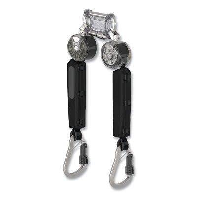 MSA VTOHW-012-RD-A V-TEC Personal Fall Limiter, Twin Leg, 6 ft, 400 lb Load Cap, ALTAK Top Connector, TLALTAK Bottom Connector