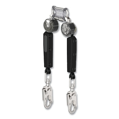 MSA VTOHW-012-RE-A V-TEC Personal Fall Limiter, Twin Leg, 6 ft, 400 lb Load Cap, 36 CS Top Connector, TLALTAK Bottom Connector