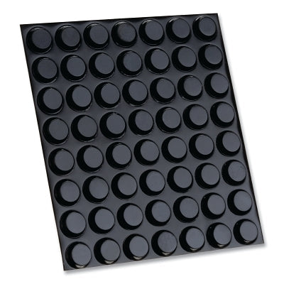 3M 7000001884 Bumpon Protective Product, SJ5012, Cylindrical with Flat Top, Polyurethane, 0.5 in dia, 0.138 in H, Black, 3000 per case