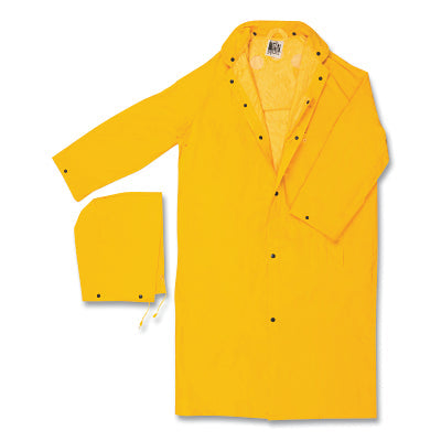 MCR Safety 240CXL 240C Classic Plus Series Raincoat 0.35 mm PVC/Poly Yellow X-Large