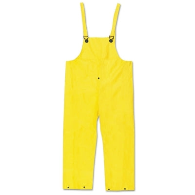 MCR Safety 300BPX2 300BP Wizard Series Yellow LF Bib Overall Style Rain Pants 0.28 mm Nylon Scrim/PVC 2X-Large