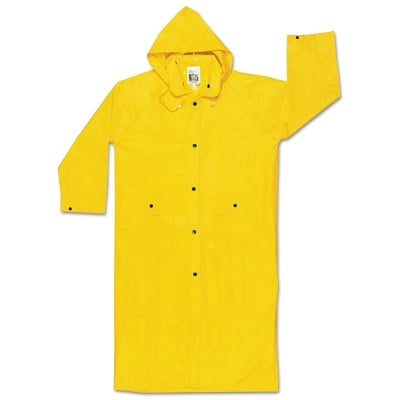 MCR Safety 300CM Wizard Raincoat 0.28 mm PVC/Nylon Yellow Medium