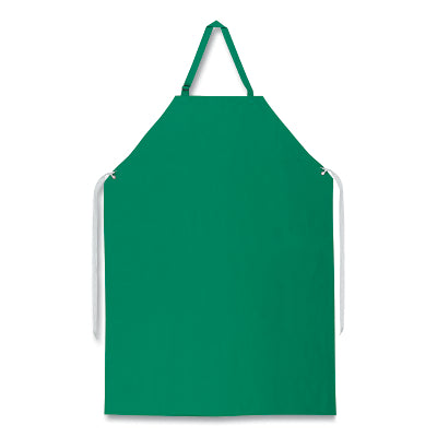 MCR Safety 368R5 Dominator II PVC/Polyester Apron 35 in x 45 in 0.45 mm Thickness Sewn Edges Green