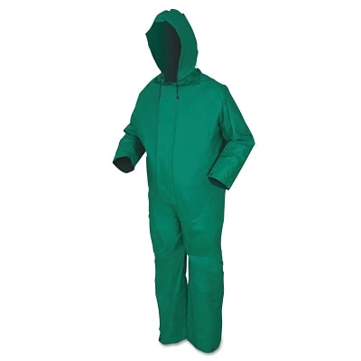 MCR Safety 3881L 3881 Dominator Coverall, 0.42 mm, PVC/Poly/PVC, Green, Large