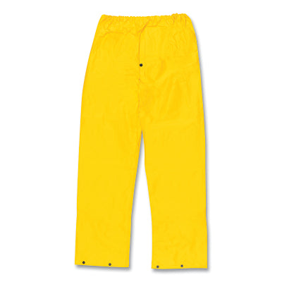 MCR Safety 400PWL 400PW Cyclone Series Rain Pants 0.35 mm PVC/Nylon/PVC Yellow Large