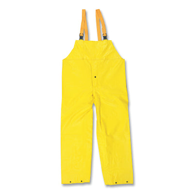 MCR Safety 800BPL 800BP Concord Bib Pants, with Fly Front, 0.35 mm, Neoprene/Nylon, Yellow, Large