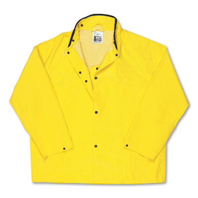 MCR Safety 800JNXL 800JN Concord Rain Jacket, 0.35 mm, Neoprene/Nylon, Yellow, X-Large