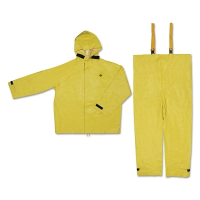 MCR Safety 8402X4 Hydroblast Suit Jackets with Attached Hood & Bib Pants, 0.35 mm, Neoprene/Nylon, Yellow, 4X-Large