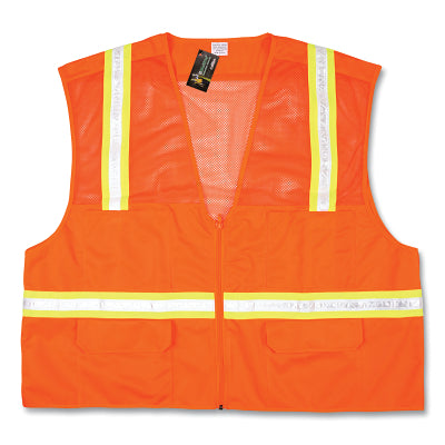 MCR Safety HS201VM HS201V Safety Vest Medium Fluorescent Orange