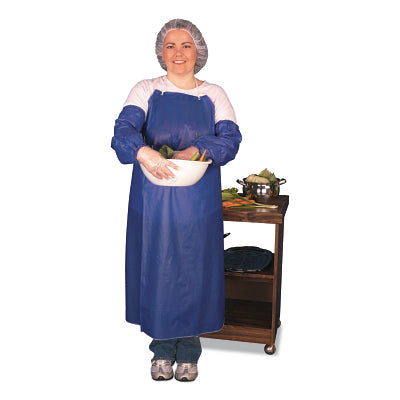 MCR Safety O63S4 Blue Vinyl Apron 35 in x 48 x 6 mil Thickness Sewn Edges