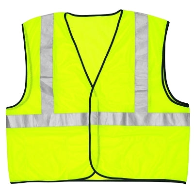 MCR Safety VCL2MLX4 Class II Safety Vests 4X-Large Fluorescent Lime