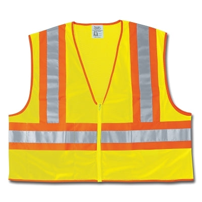 MCR Safety WCCL2LX2 Luminator Class II Safety Vests 2X-Large Lime