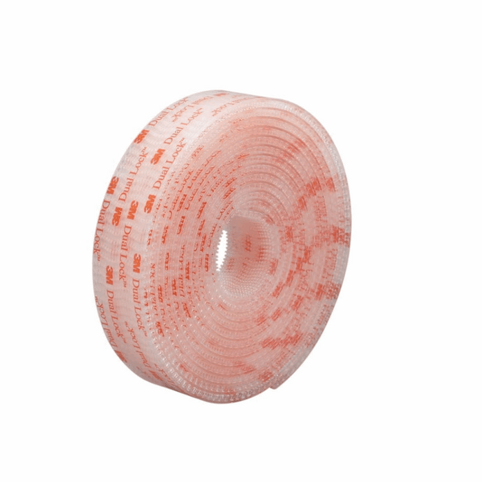 Dual Lock 250 Reclosable Fastener: 1" x 10 ft., Clear