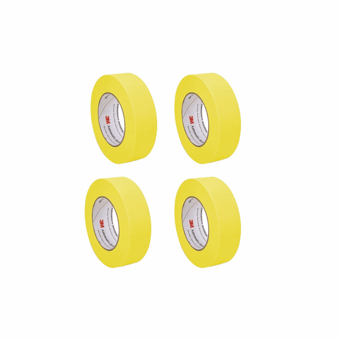 3M™ 06654 Automotive Refinish Masking Tape, 36 mm x 55 m, 4 Pack
