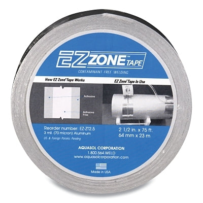 Aquasol Corporation EZZT25 Ez Zone Tapes, Silver, 2.5 in x 75 ft x 3 mil