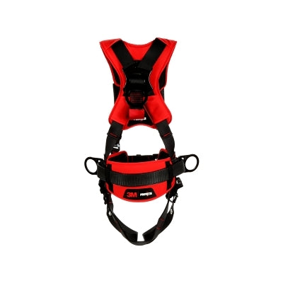 3M Protecta 1161205 Construction Style Positioning Harness, Comfort, D-Rings, Leg Buckles, SRL Adapter, Medium/Large, Pass-Through Chest Connection