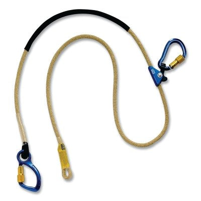 3M DBI-SALA 1234083 Pole Climber's Adjustable Rope Positioning Lanyard for Electrical/Hot Work, 8 ft, 310 lb